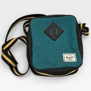 Herschel Supply Co Crossbody Bag | Teal & Black Mini Shoulder Bag